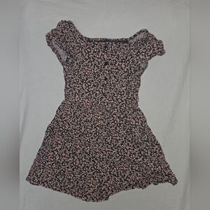Old Navy Floral Kids Romper - Pink and Black